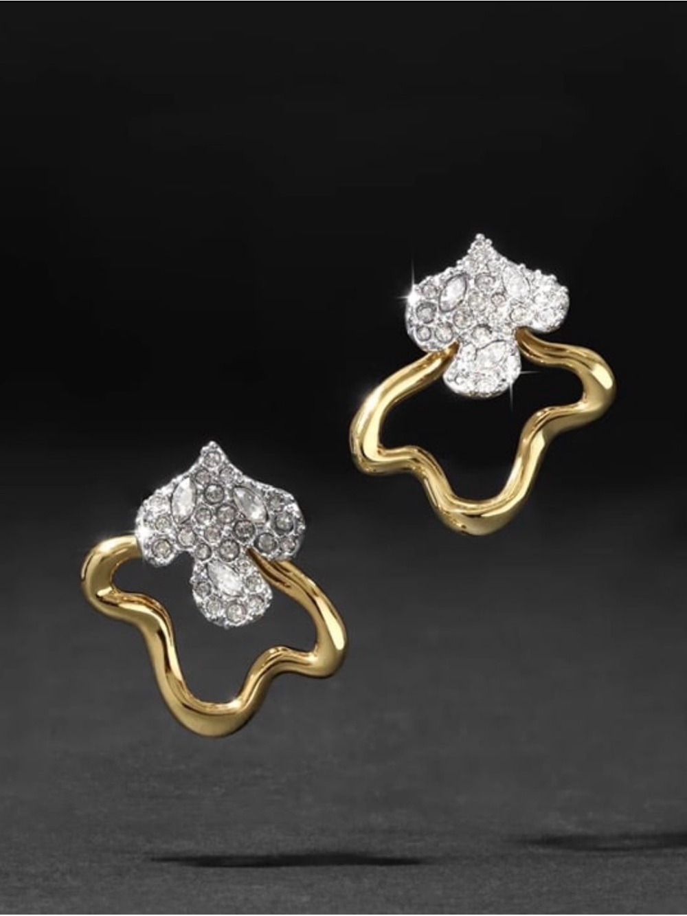 NEW Alexis Bittar Freeform Pavé Crystal Jacket Earrings Roxbury JL09